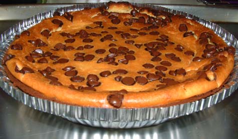 choco chip ricotta pie