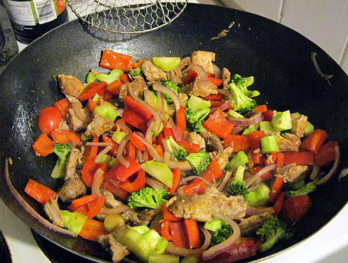 Rib stir-fry