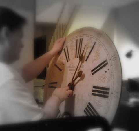Our foyer clock Our foyer clock