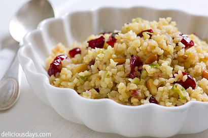 Dried Cranberry Bulgar Salad by Nicky @ Delicious Days