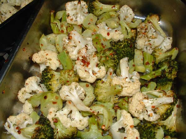 roasted cauliflower & broccoli